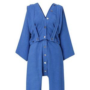 Jumpsuit Of The Future Blue 1x/2x Nwot Fbc Fashio… - image 1